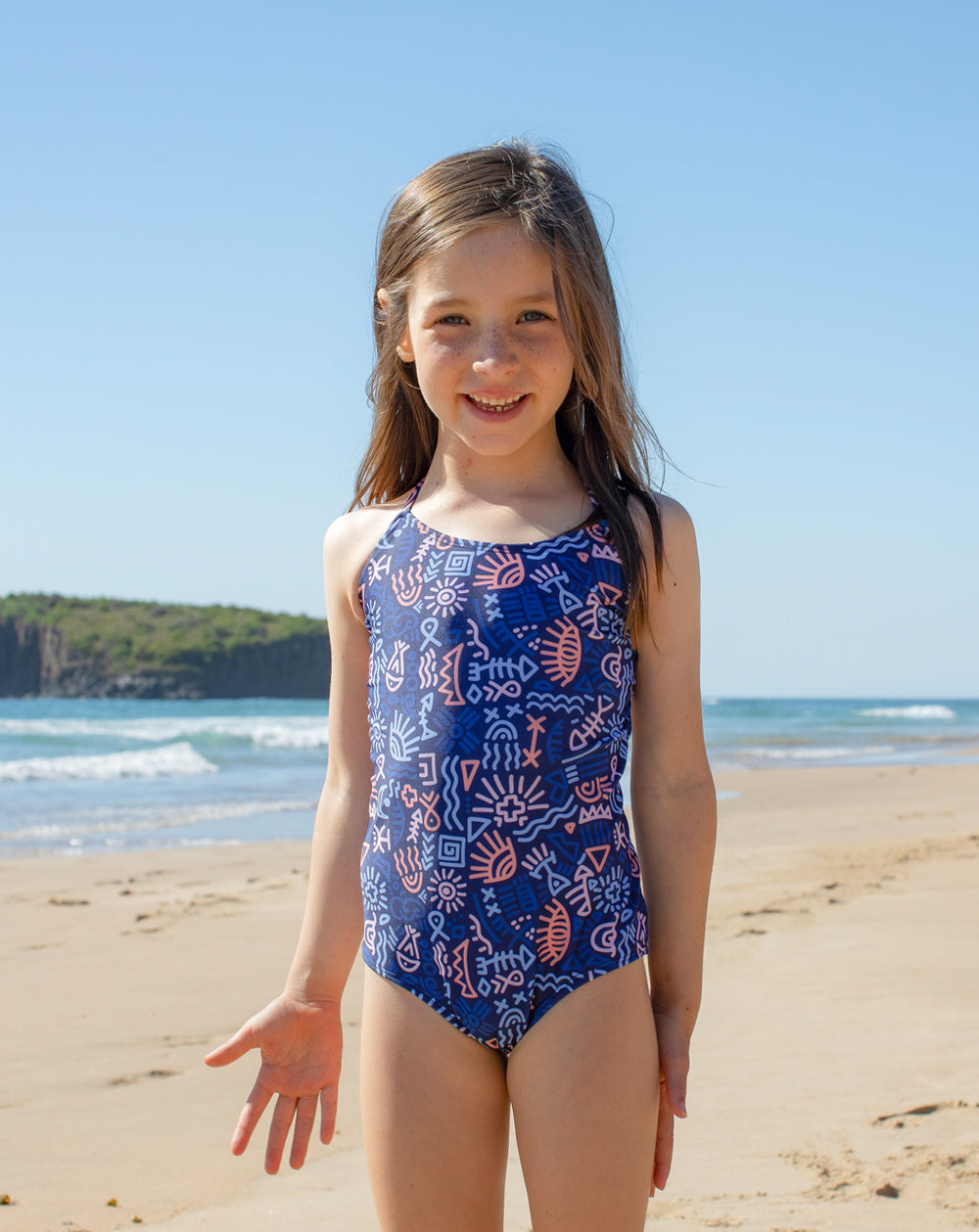 Navy Seasong Action Swimsuits