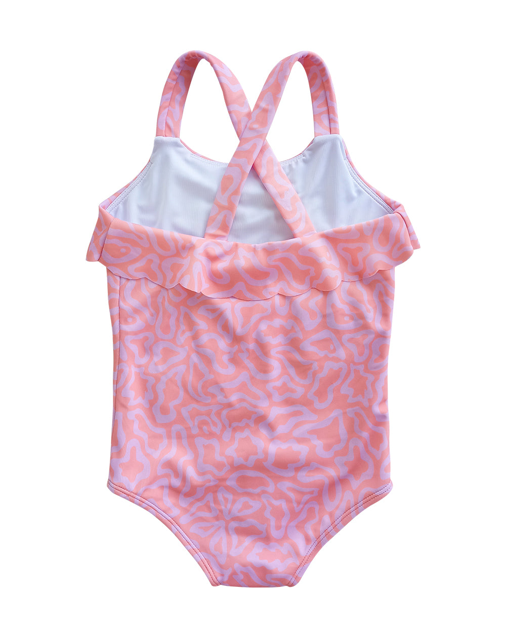 Butterflight Terracotta Baby Scallop Swimsuits