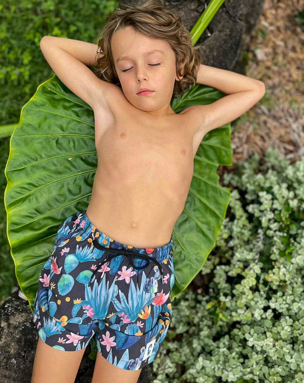 Desert Bloom Kids Beach Shorts