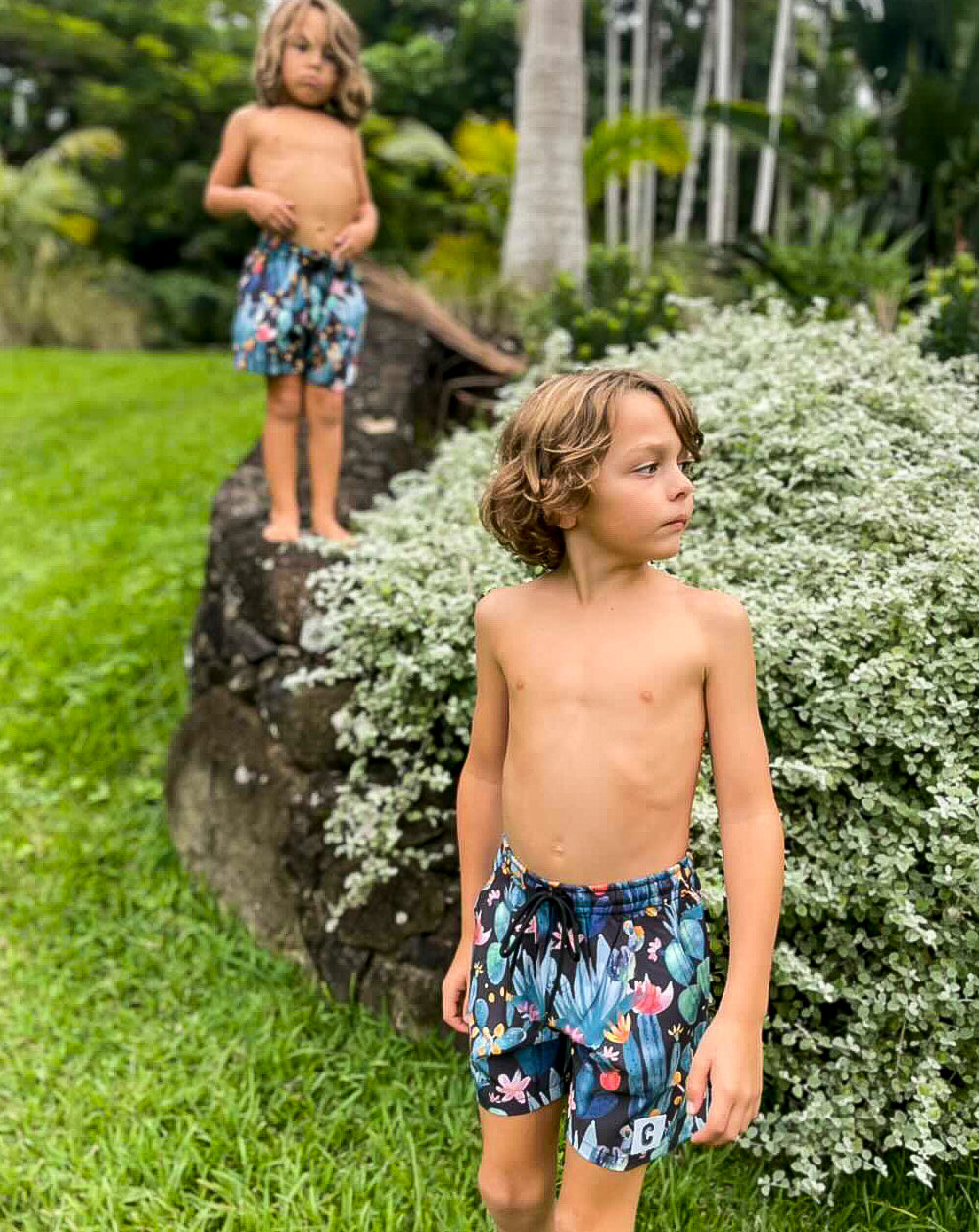 Desert Bloom Kids Beach Shorts