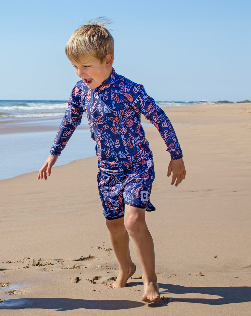 Navy Seasong Quick Dry Beach Shorts