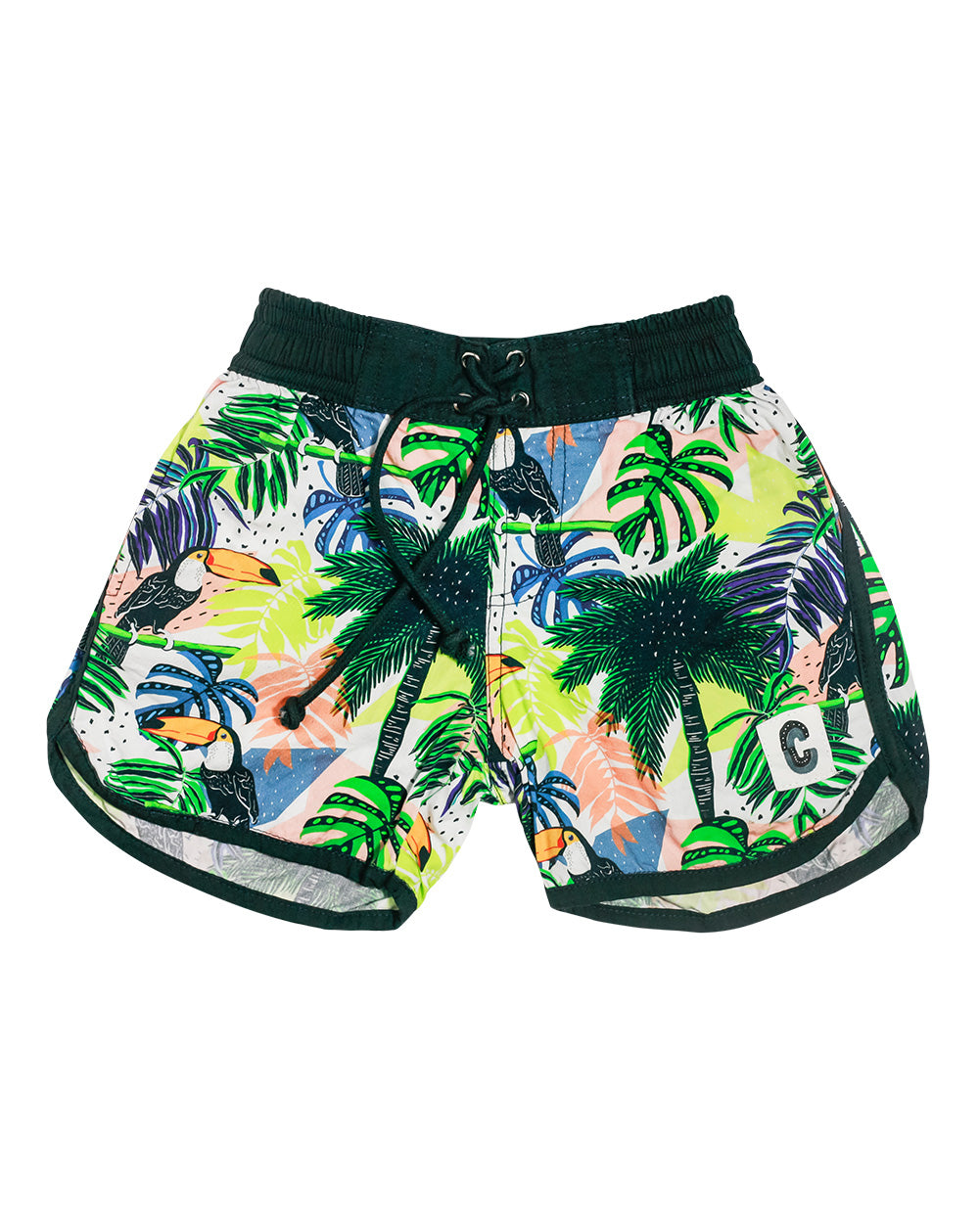 Toucan-can Organic Cotton Beach Shorts