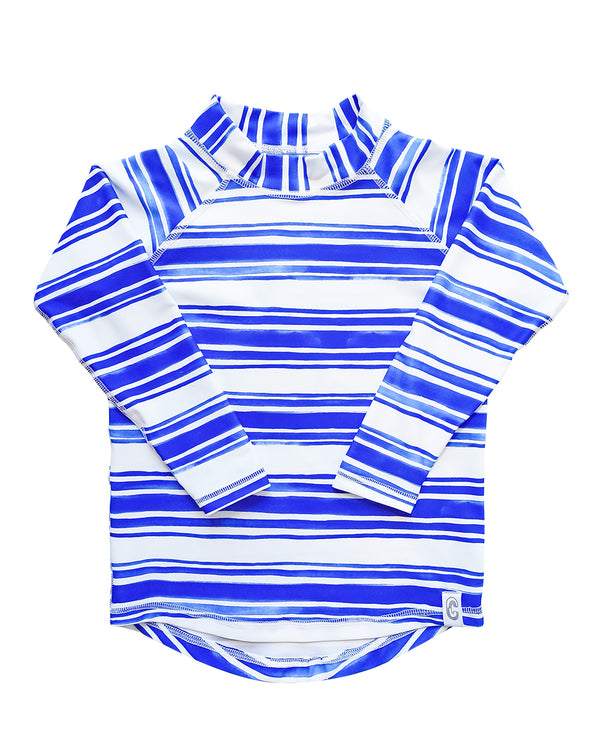 Sea Stripe Sustainable Sea & Snow Rash Top