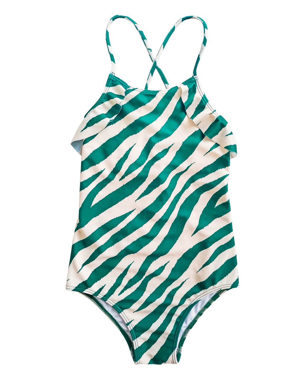 Electric Zebra Emerald Action Swimsuits